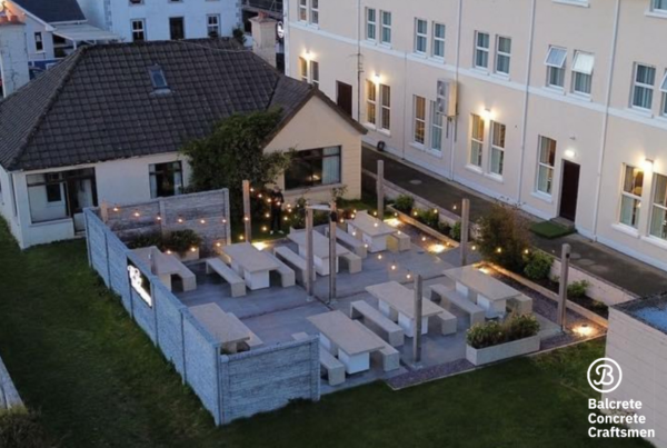 Outdoor seating area at Downings Bay Hotel
