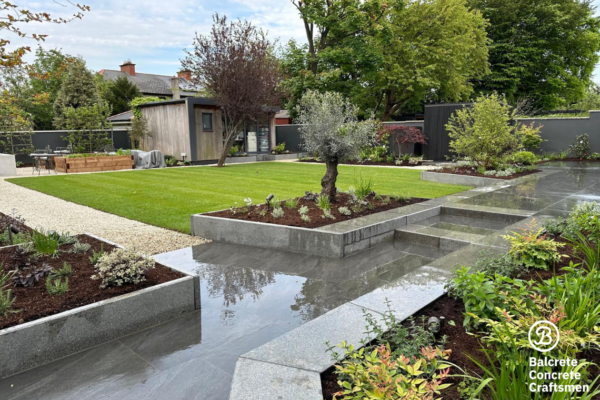 Polished concrete steps Polished concrete steps