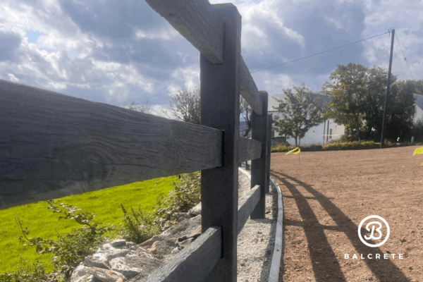Ranch style concrete fencing